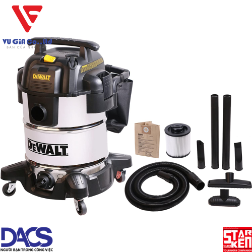 Industrial vacuum cleaner 3 functions 38L Dewalt DXV38S (3750W – 5HP)