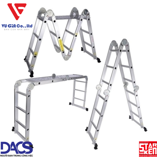 STARKEN ST403H FOUR-Segment Aluminum Ladder