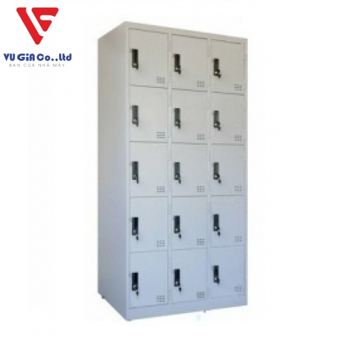 15-compartment employee locker