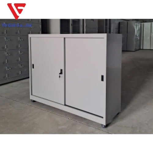 Iron file cabinet with 2 low sliding doors TS118S