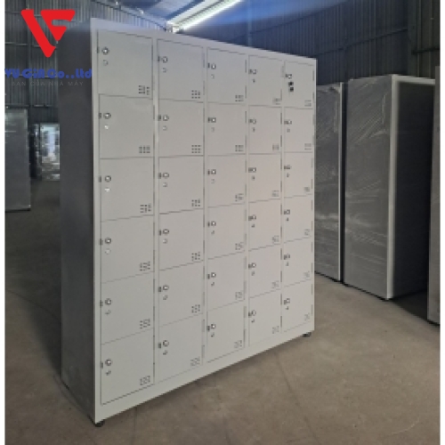 Iron locker cabinet with 30 compartments