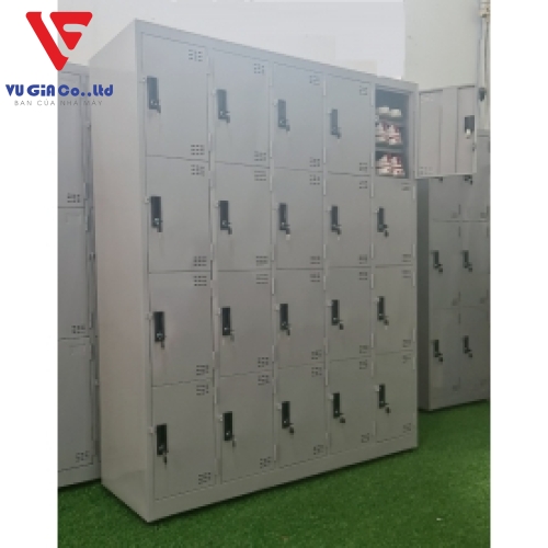 Shoe cabinet with 20 doors, 60 drawers, 5 compartments