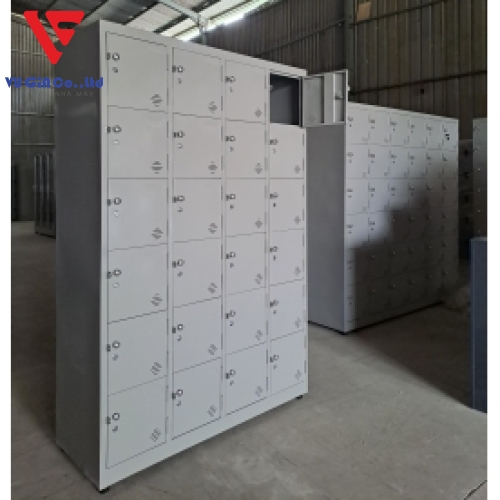 Iron locker cabinet with 24 compartments