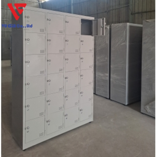 Iron locker cabinet with 24 compartments