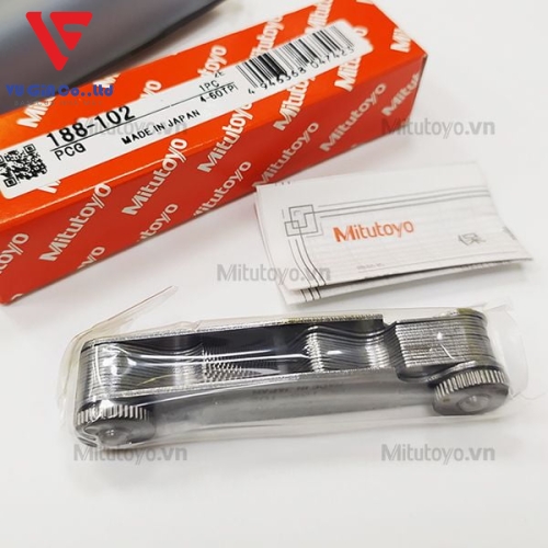 Mitutoyo 28-blade thread gauges 188-102 (4-60TPI)