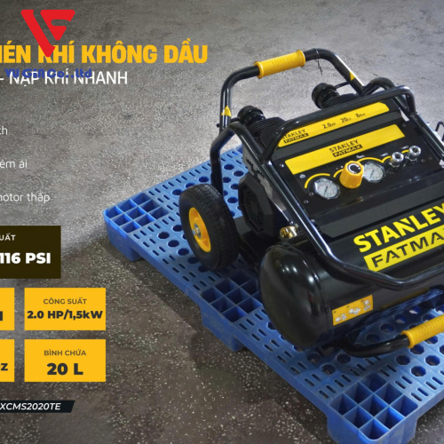 MÁY NÉN KHÍ KHÔNG DẦU 20L STANLEY FATMAX FMXCMS2020TE