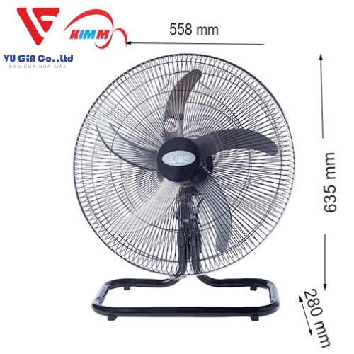 KHDB Floor Fan - 2050 (BLACK)