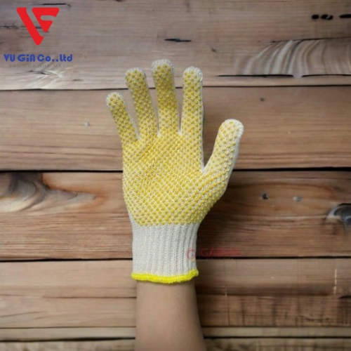 WOOL GLOVES COATED WITH RUBBER ANTI-SLIP WHEELS, PROTECT HANDS FROM SHARP OBJECTS
