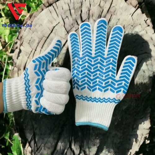WOOL GLOVES COATED WITH RUBBER ANTI-SLIP WHEELS, PROTECT HANDS FROM SHARP OBJECTS
