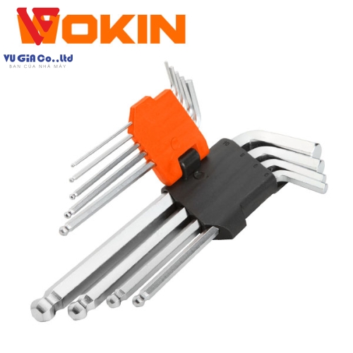 WOKIN 207509 Long ball-head hexagon set 1.5-10mm