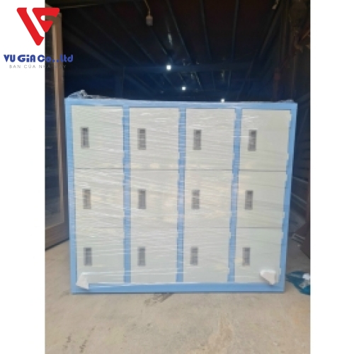 School locker iron cabinet with 12 compartments