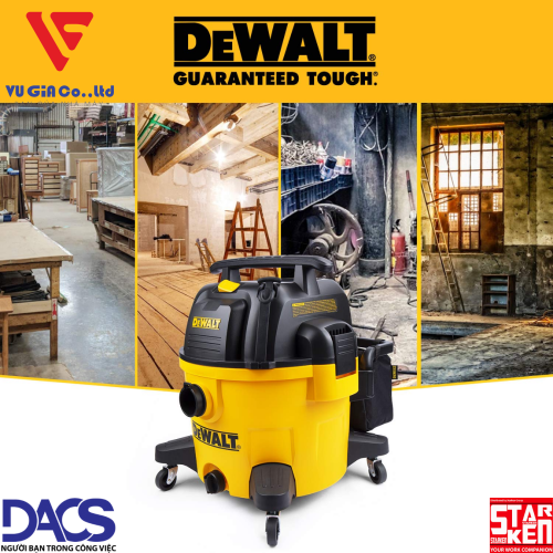 Industrial vacuum cleaner 3 functions 34L Dewalt DXV34P (3750W – 5HP)