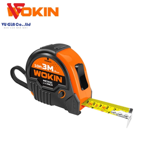 3m*16mm Wokin 500803 Shockproof ABS coated ruler