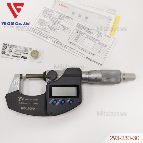 Electronic micrometer external measurement Mitutoyo 293-230-30 (0 - 25mm)