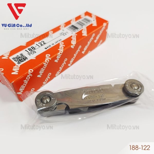 Mitutoyo 188-122 21-blade thread gauge (0.4-7mm)