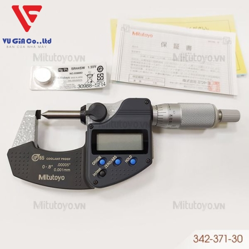 Mitutoyo 342-371-30 external digital micrometer (0 - 20mm/0.8