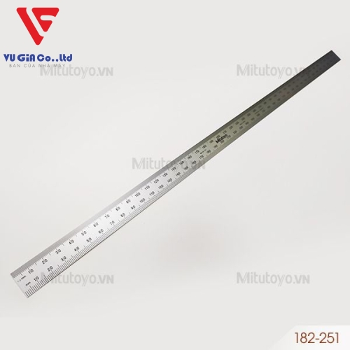 Mitutoyo 182-251 (0-450mm) steel ruler 19mm wide