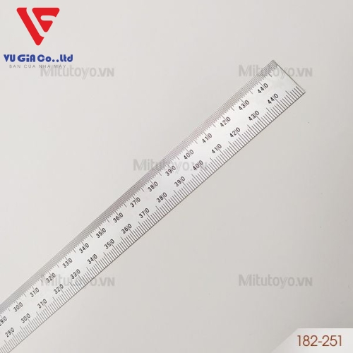 Mitutoyo 182-251 (0-450mm) steel ruler 19mm wide